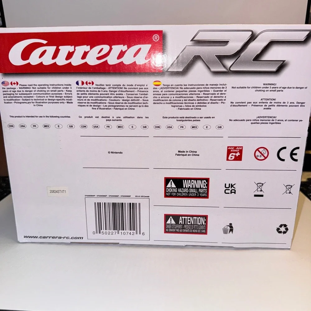 Carrera RC Mario Kart Pipe Kart Peach 1:18 Scale Pink New 2.4GHz 370200986P